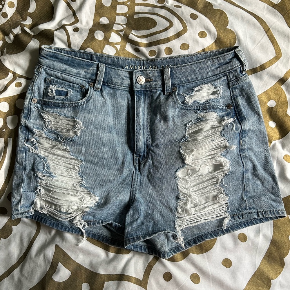 Distressed American Eagle Jean Shorts